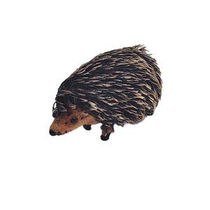 Vintage Wagner Kunstlerschutz Flocked Hedgehog Figure Handwork West Germany